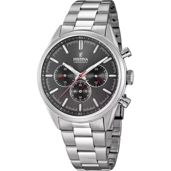 Orologio Uomo Festina Acciaio Quarzo Cronografo Antracite F16820/7