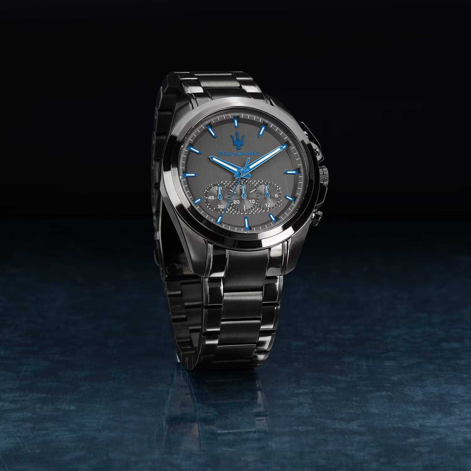 Orologio Uomo Maserati Dark Edition Acciaio Quarzo Nero Data R8873654001