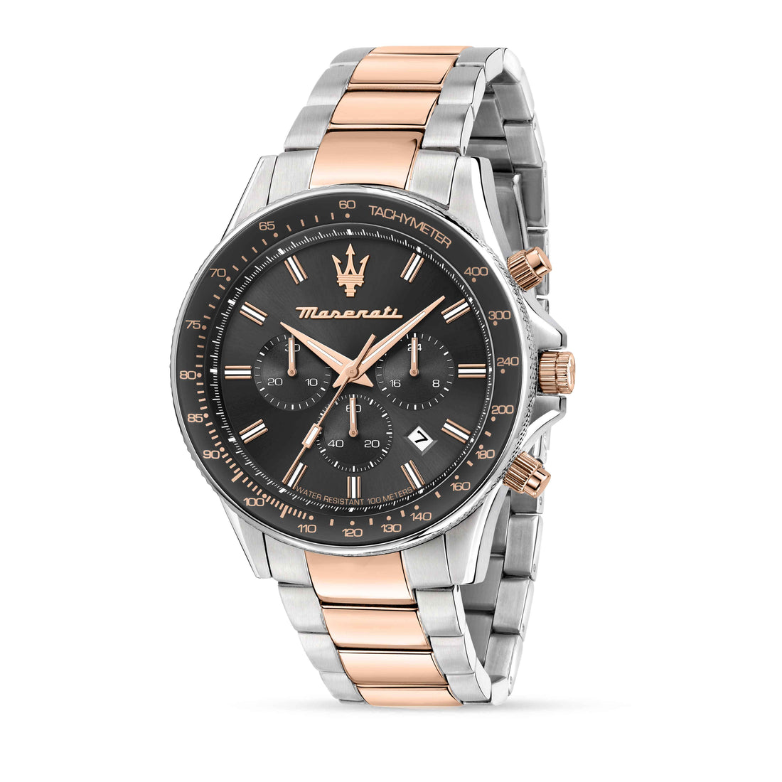 Orologio Uomo Maserati Acciaio Bicolore Quarzo Cronografo Data Grigio R8873640021