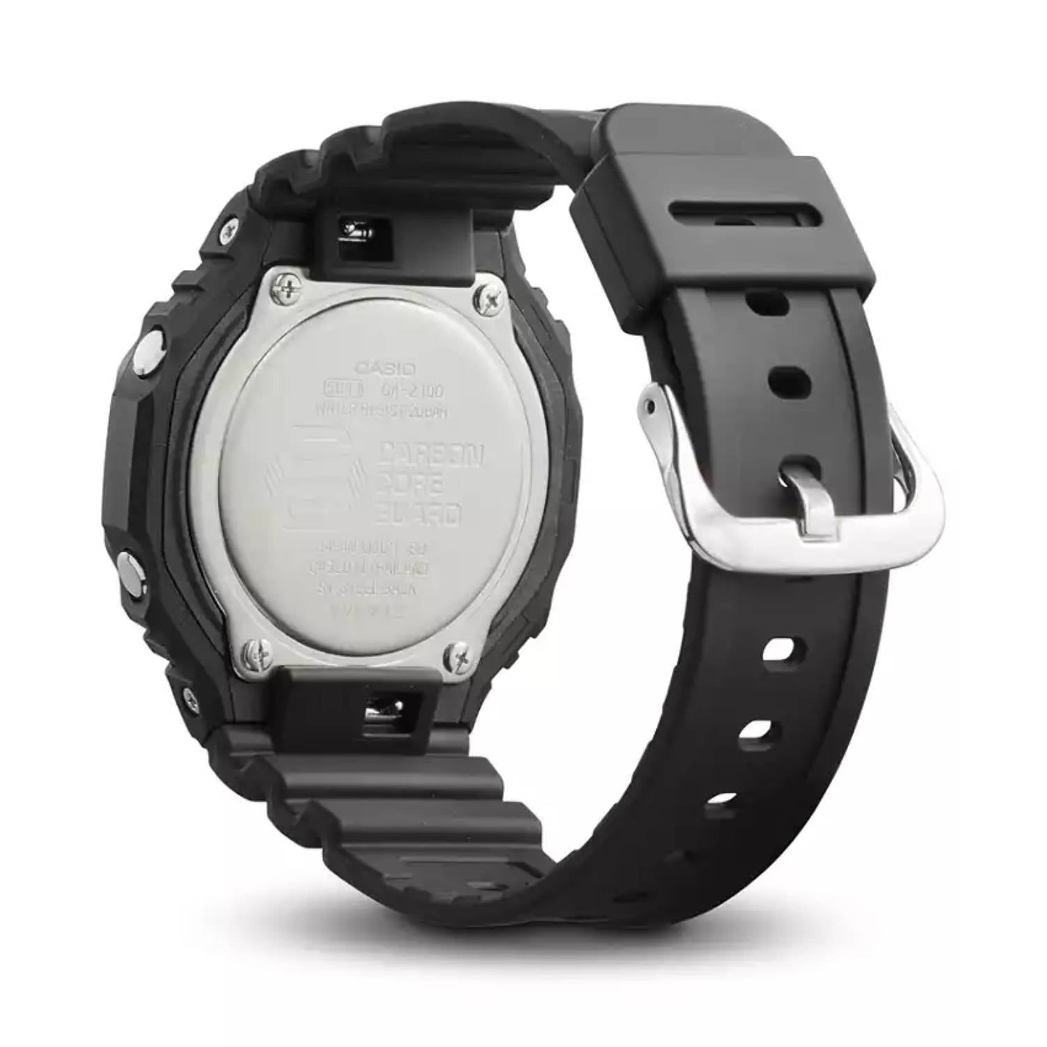 Orologio Uomo Casio G-SHOCK Gomma Quarzo Nero Data Solo Tempo GA-2100-1A3ER