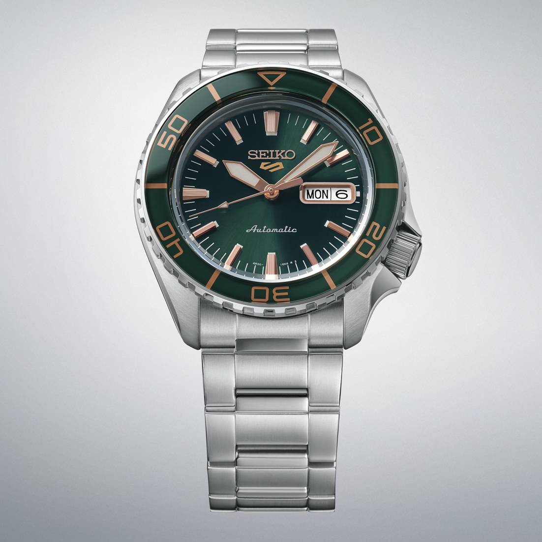 Orologio Uomo Seiko 5 Automatico SKX Verde Rosè HDB005K1