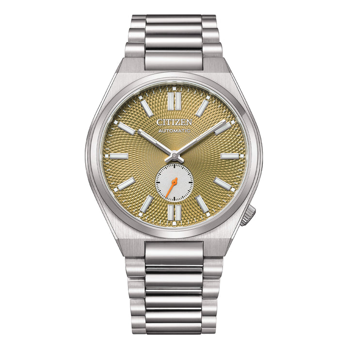 Orologio Uomo Citizen Tsuyosa Piccola Secondi Sabbia Guillochè NK5010-51X