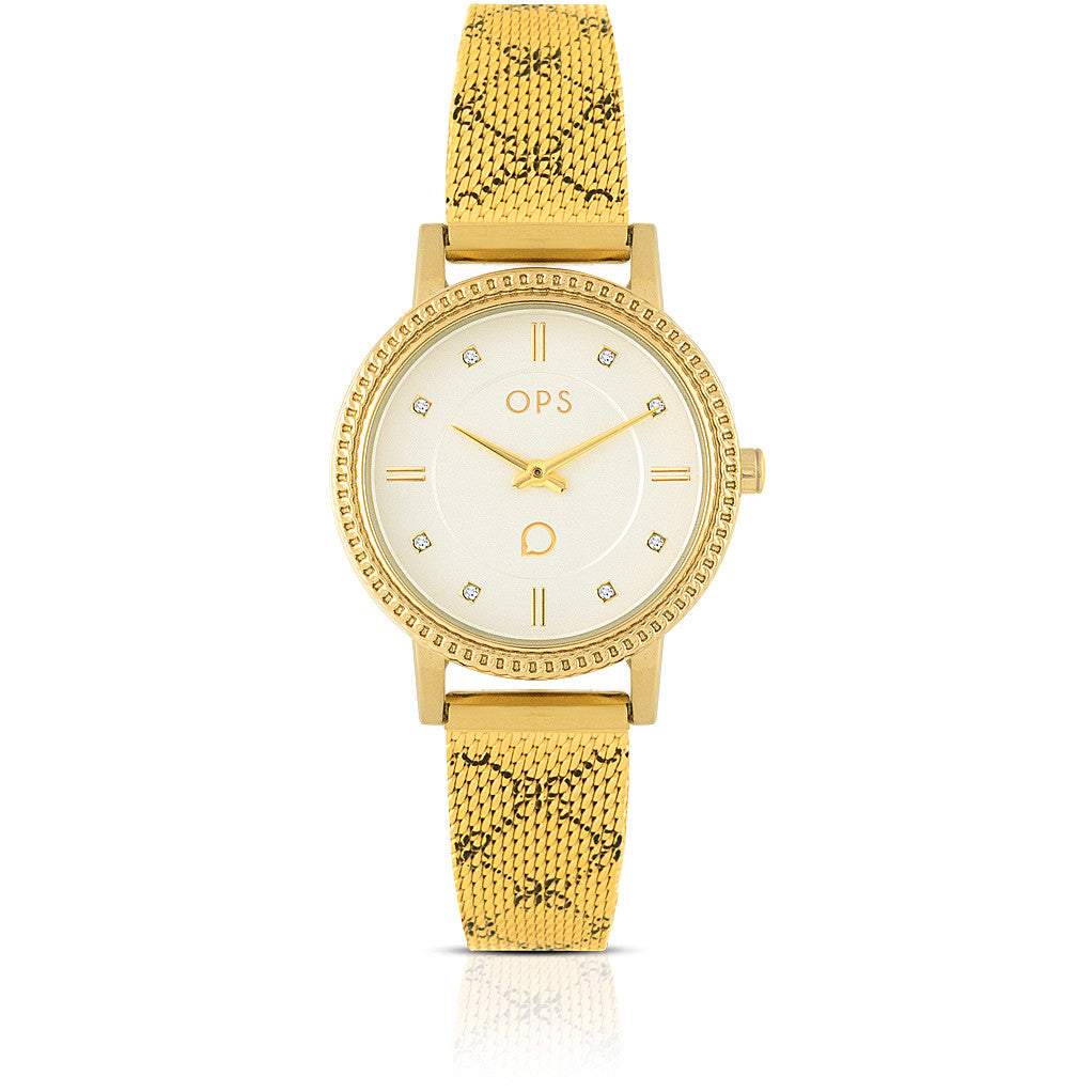 Orologio Donna OPS Acciaio Dorato Quarzo Solo Tempo OPSPW-882-3700