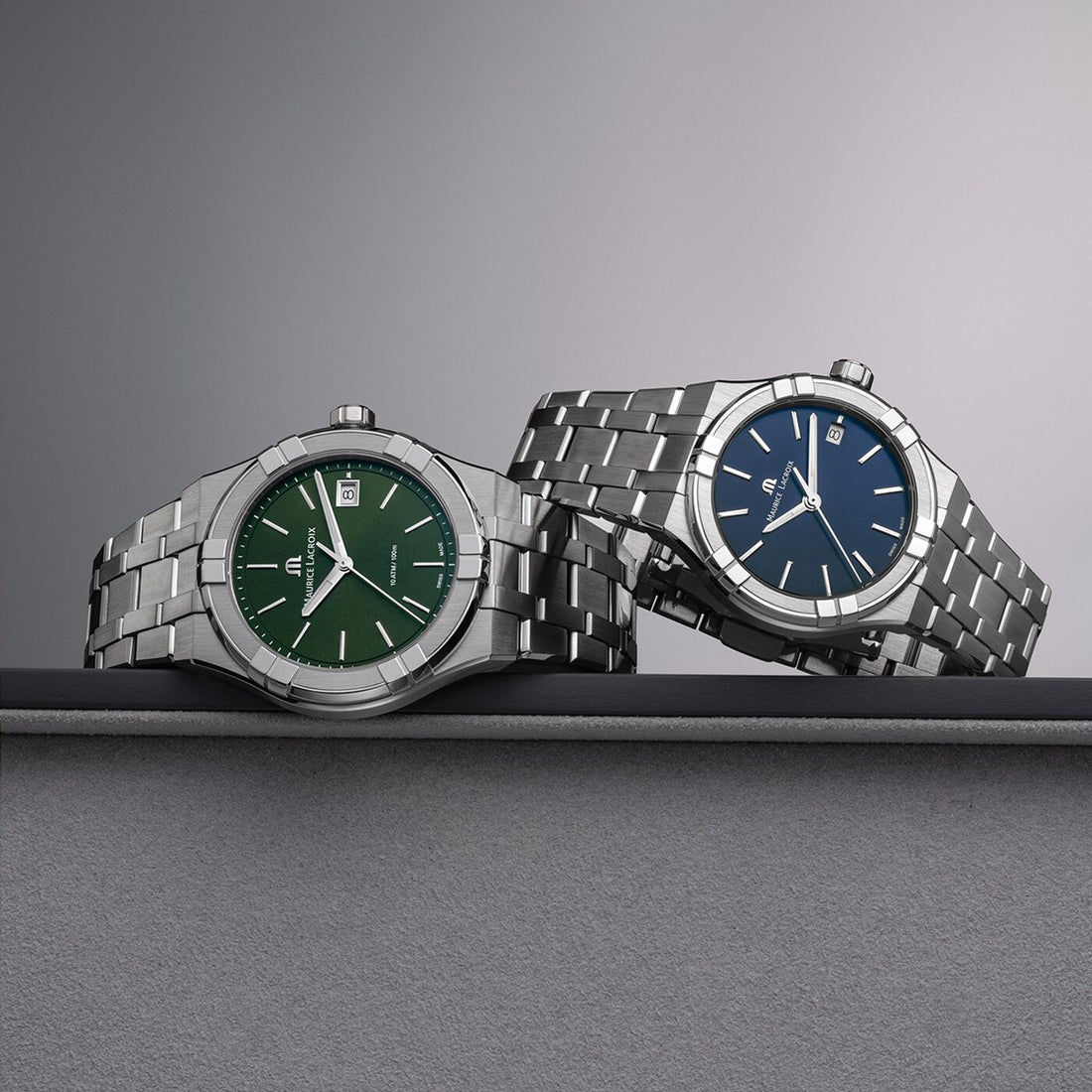 Orologio Uomo Maurice Lacroix Aikon Quarzo Data Verde AI1108-SS002-630-1