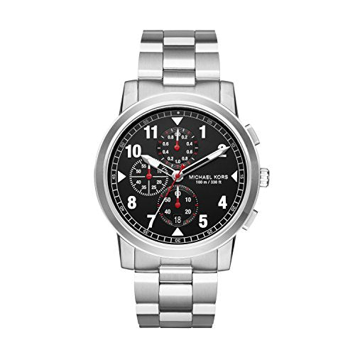 Orologio Uomo Michael Kors Acciaio Numeri Quarzo Cronografo Nero MK8549