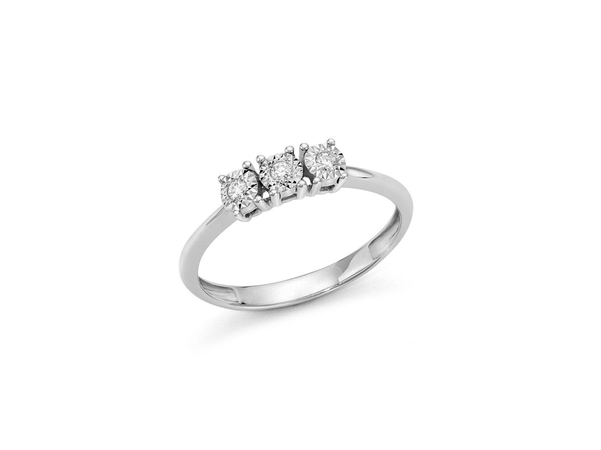 Anello Donna Miluna Trilogy Oro 18 KT Diamanti Bianchi LID3317