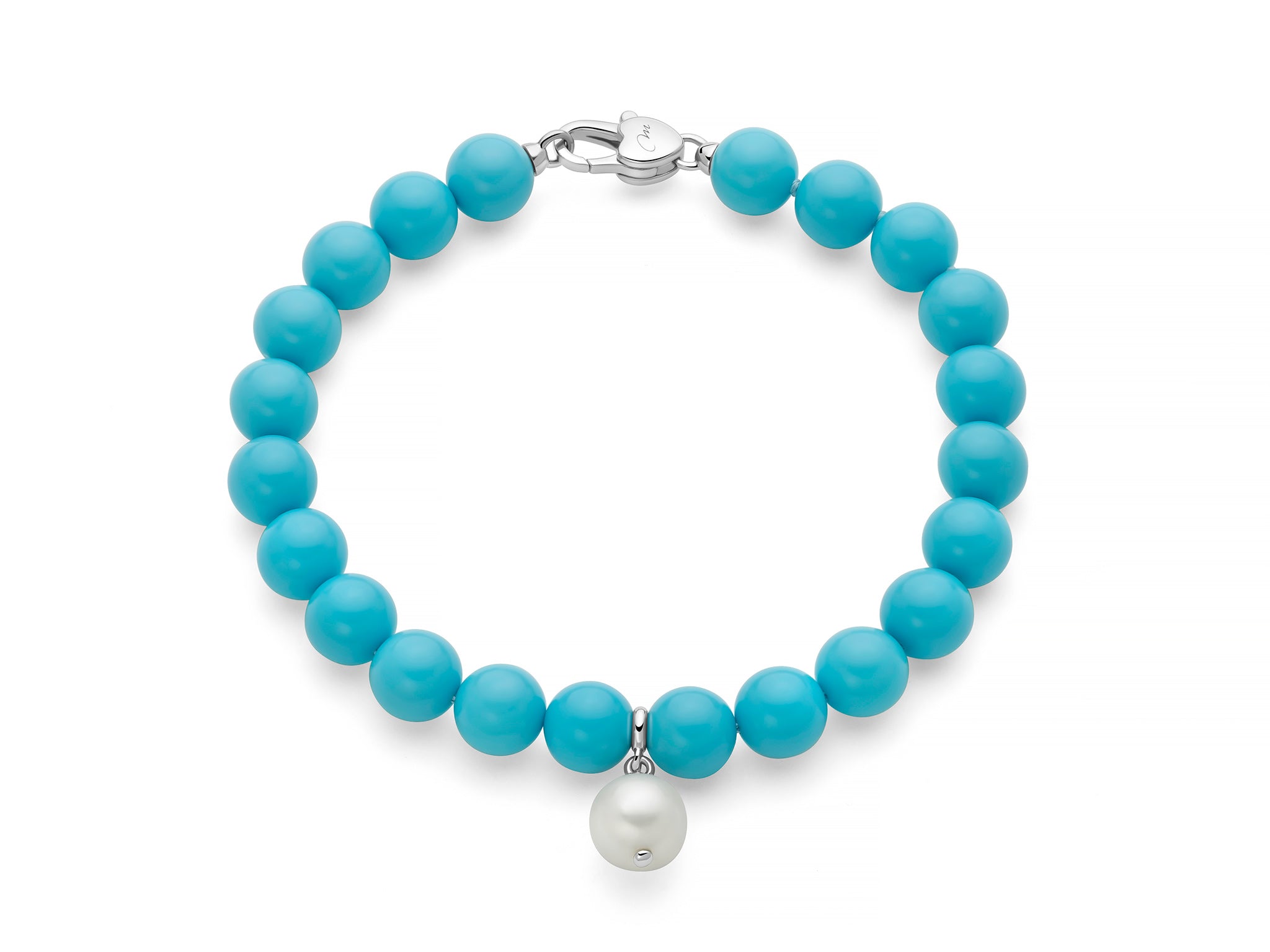 Bracciale Donna Miluna Terra Mare Aulite color Turchese e Perla PBR3737