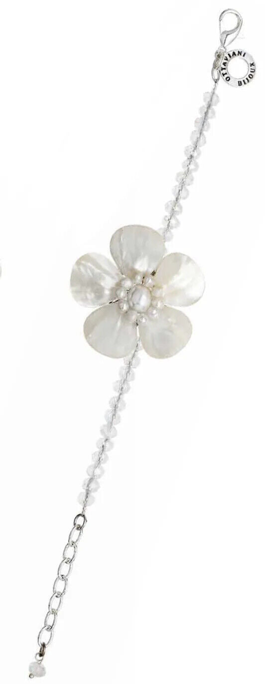 Bracciale Donna Ottaviani   cristalli Bianchi e madreperla 500851B