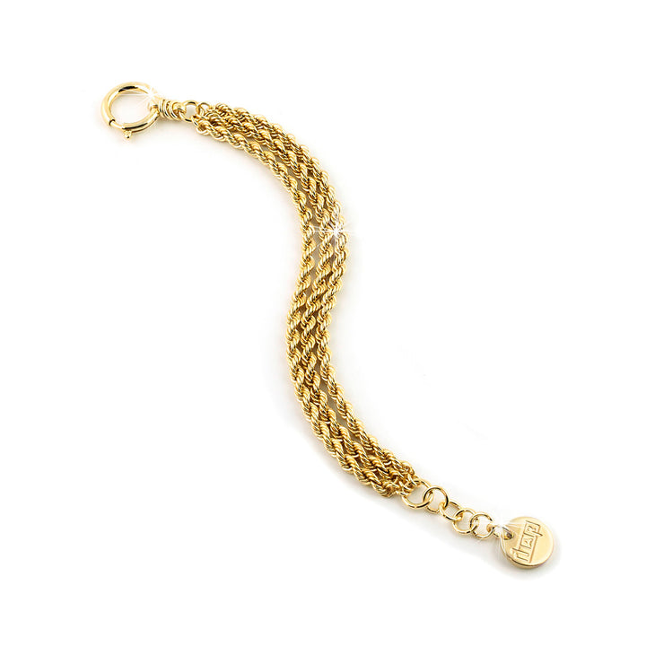 Bracciale Donna Unoaerre Bronzo Dorato Corda Multifilo 476169