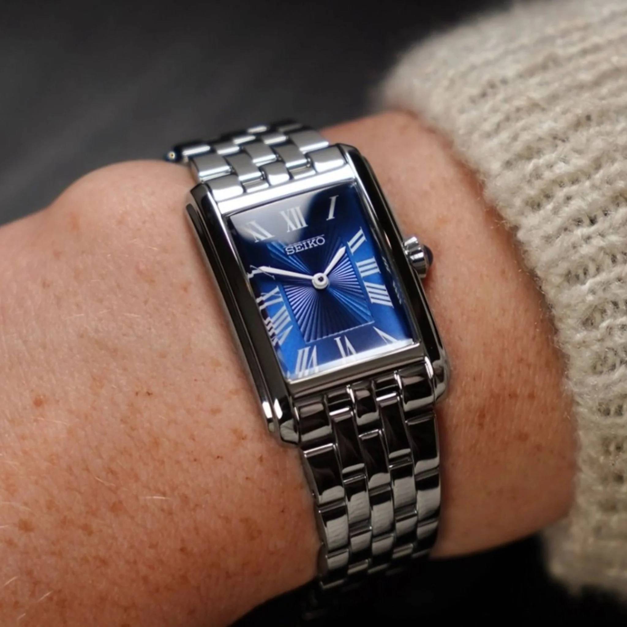 Orologio Unisex Seiko Quarzo Solo Tempo Acciaio Lucido Numeri Romani SWR085P1