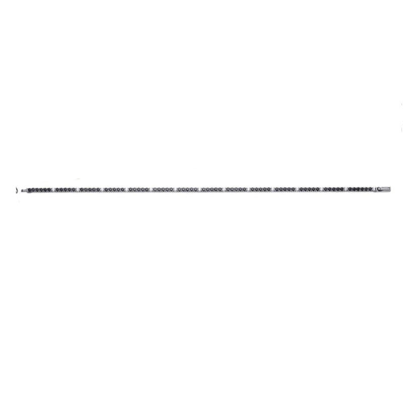 Bracciale Uomo Zancan Tennis Argento 925 Zirconi Neri ESB078-19