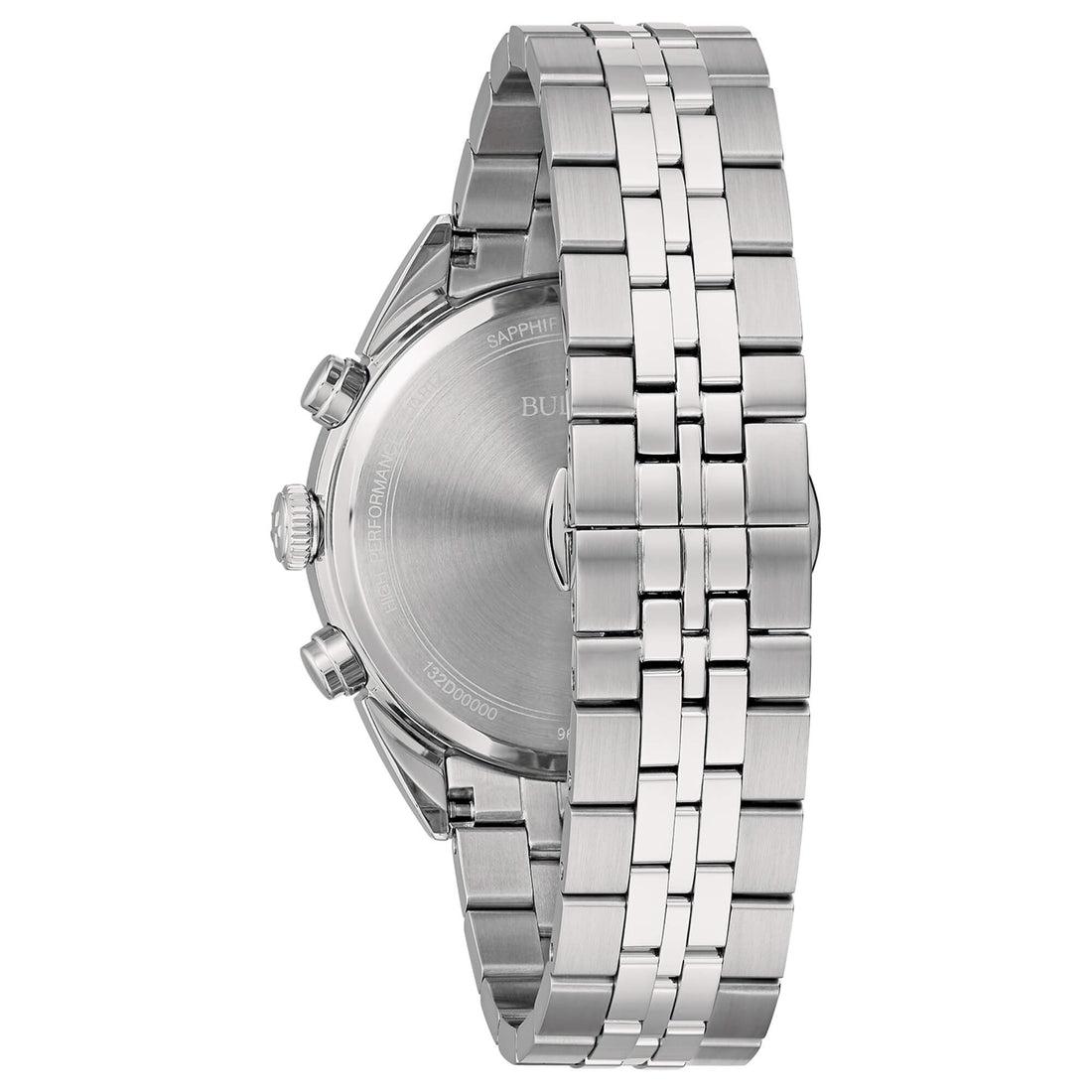 Orologio Uomo Bulova Quarzo Cronografo Blu HIGH PRECISION Acciaio Lucido 96B373