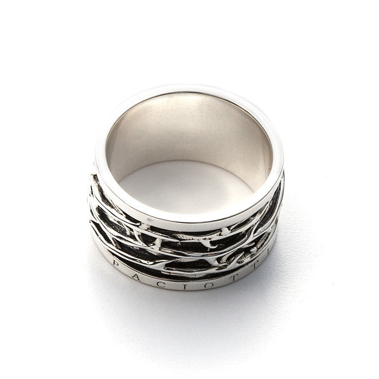 Anello Uomo Cesare Paciotti Argento Round Bramble
