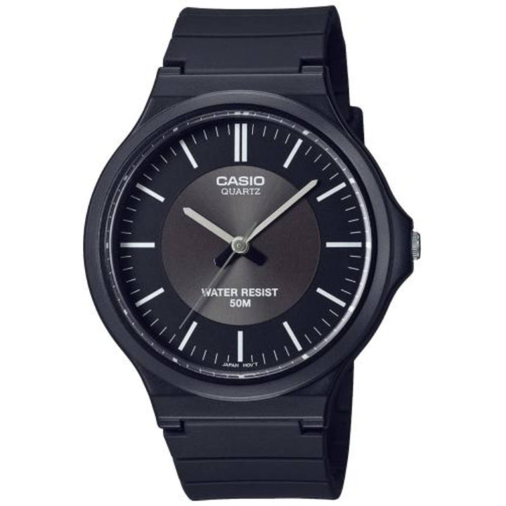 Orologio Uomo Plastica Casio Quarzo MW-240-1E33VEF Analogico Nero Solo Tempo