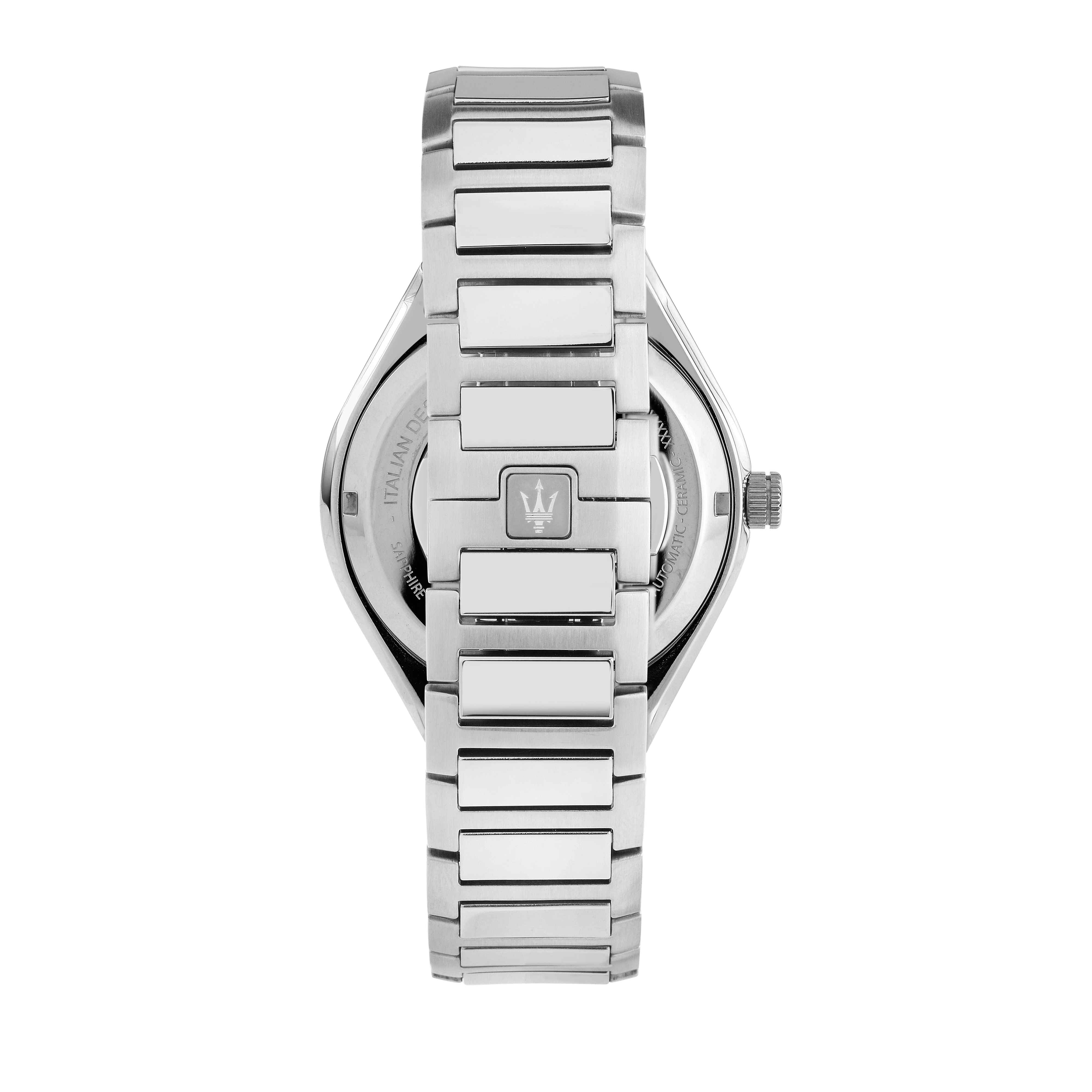 Orologio Uomo Maserati Acciaio Satinato Automatico Scheletrato Blu R8823142004