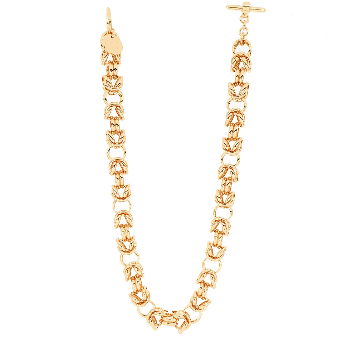 Collana Donna Unoaerre Bronzo Dorato Maglia Catena Bizantina Girocollo 497953