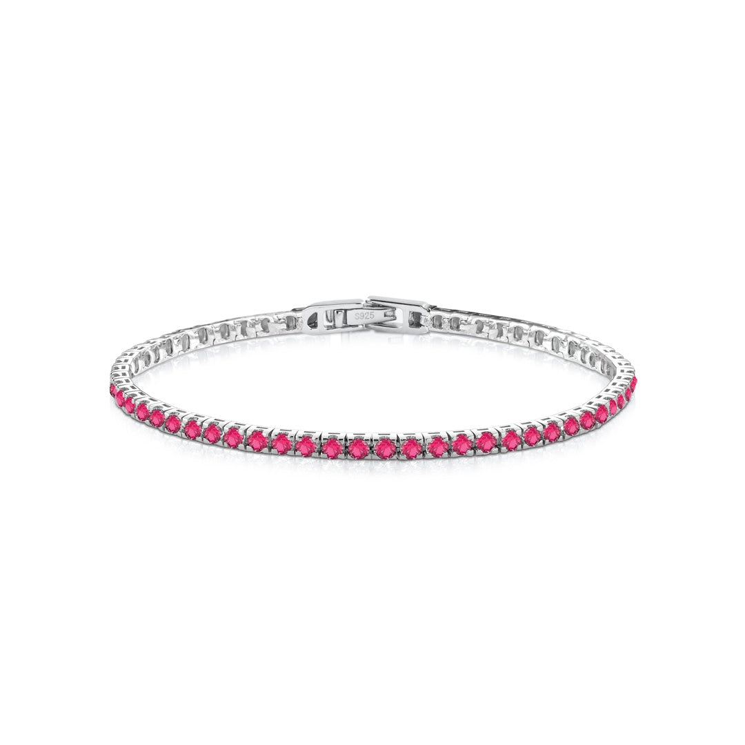 Bracciale Donna Kulto Tennis Cristalli Fucsia KT925-010