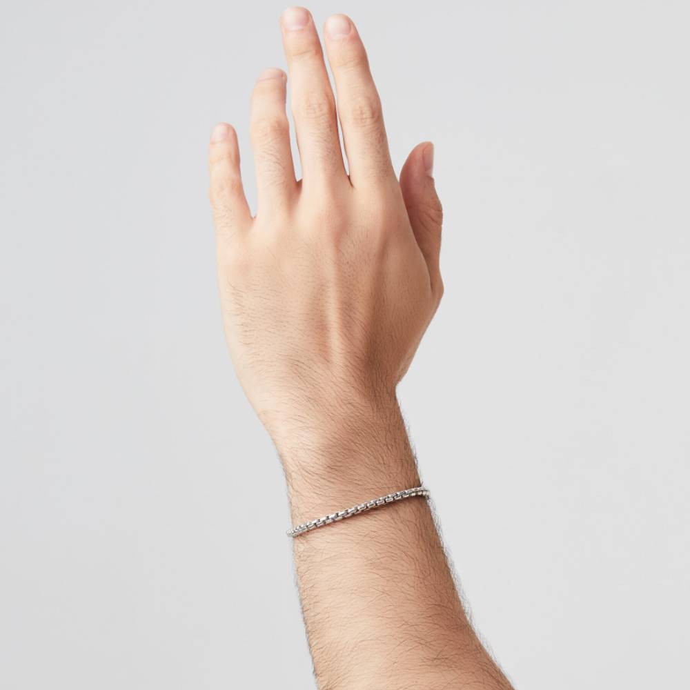 Bracciale Uomo Giovanni Raspini Argento 925 Catena Mini Veneziana 12233