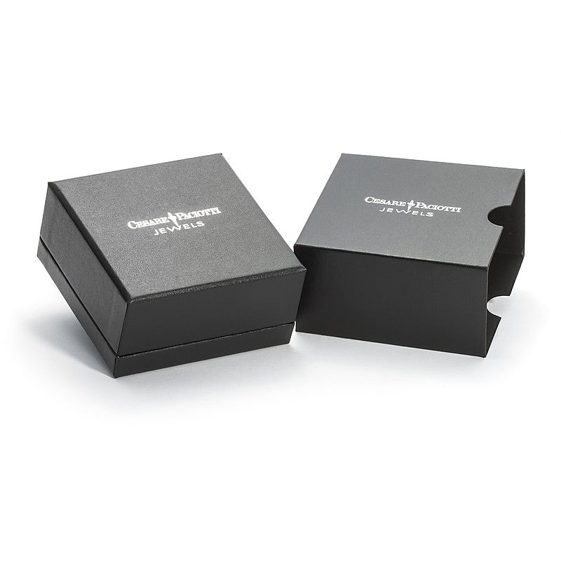 Bracciale Uomo Cesare Paciotti Spadino Argento 925 Sfaccettato Nero JPBR2388B