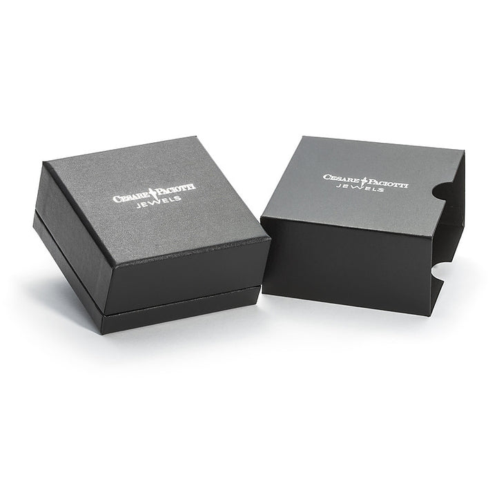 Bracciale Uomo Cesare Paciotti Spadino Argento 925 Sfaccettato Nero JPBR2388B