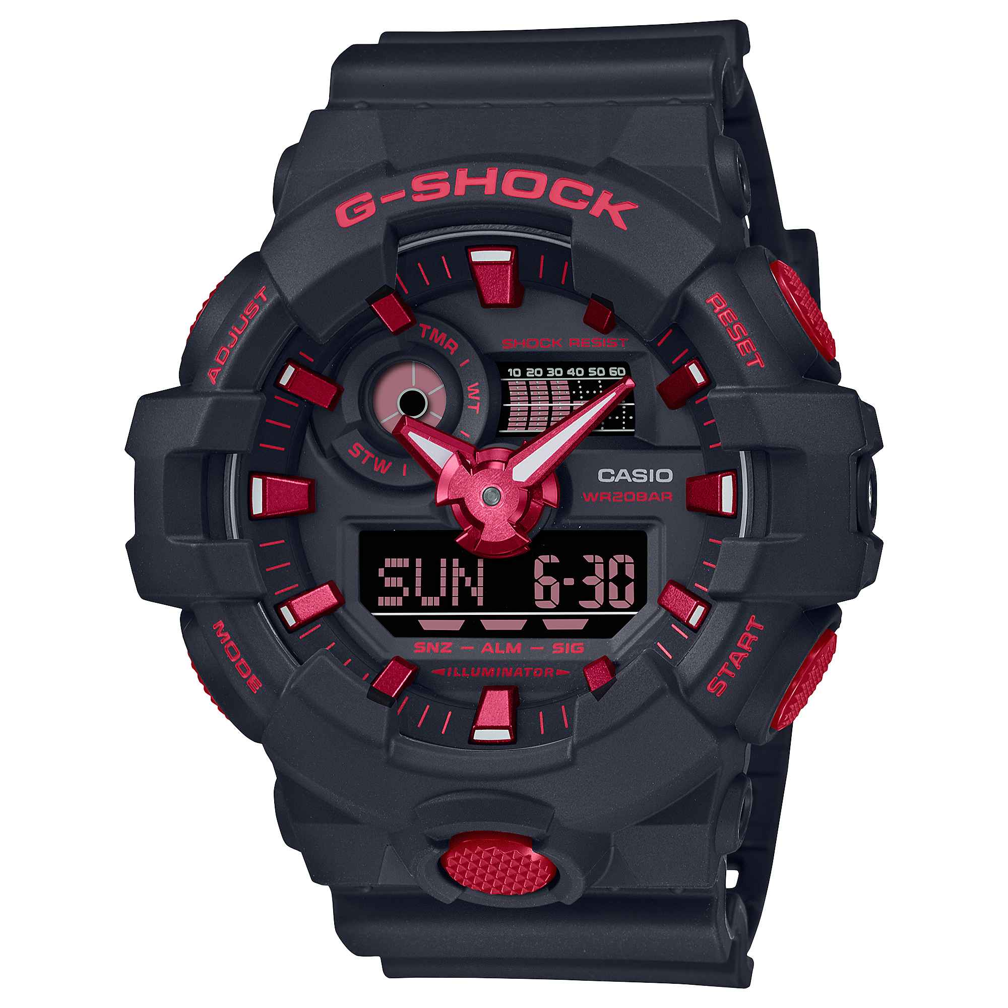 Orologio Uomo Casio G-SHOCK Quarzo Analogico Digitale Nero GA-700BNR-1AER