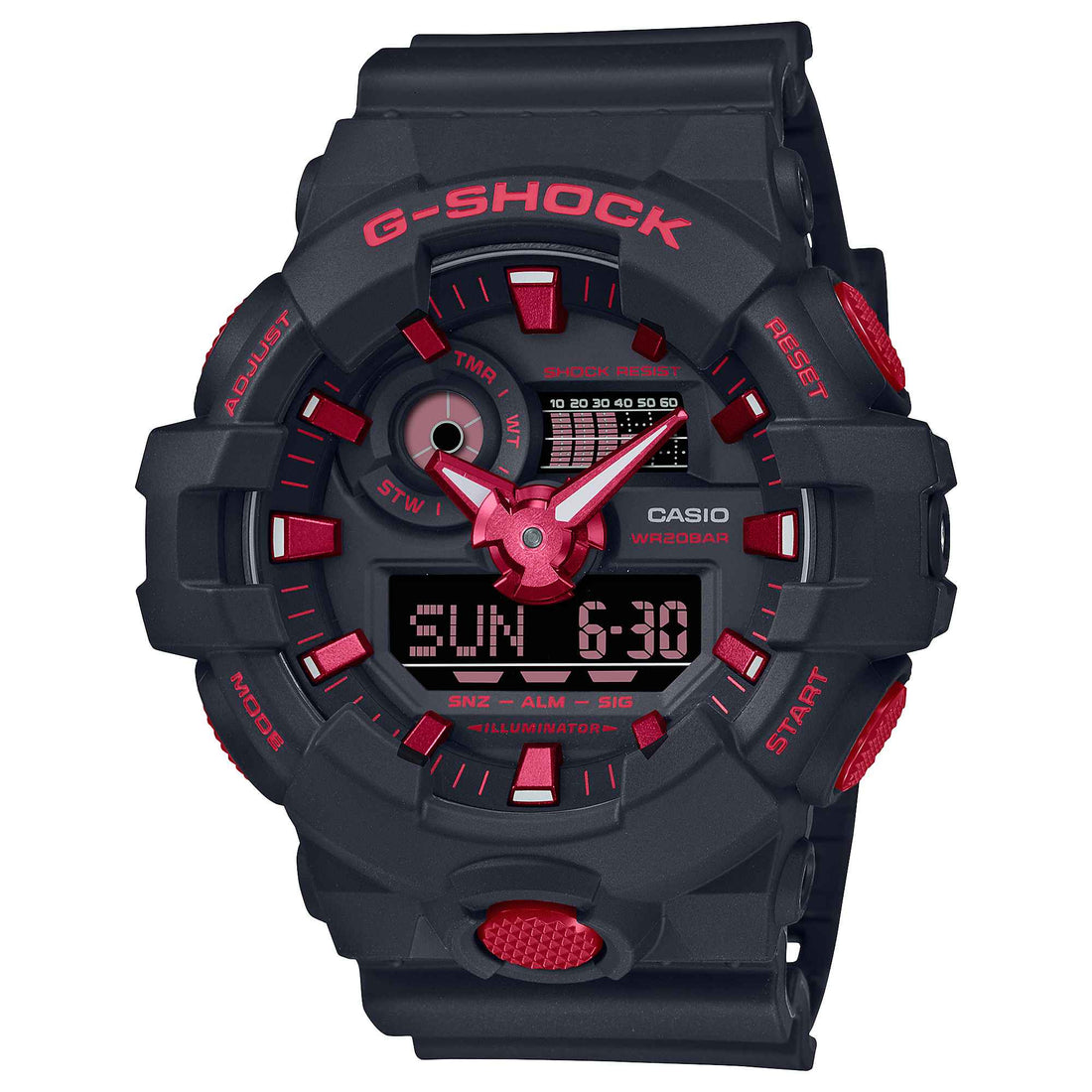 Orologio Uomo Casio G-SHOCK Quarzo Analogico Digitale Nero GA-700BNR-1AER