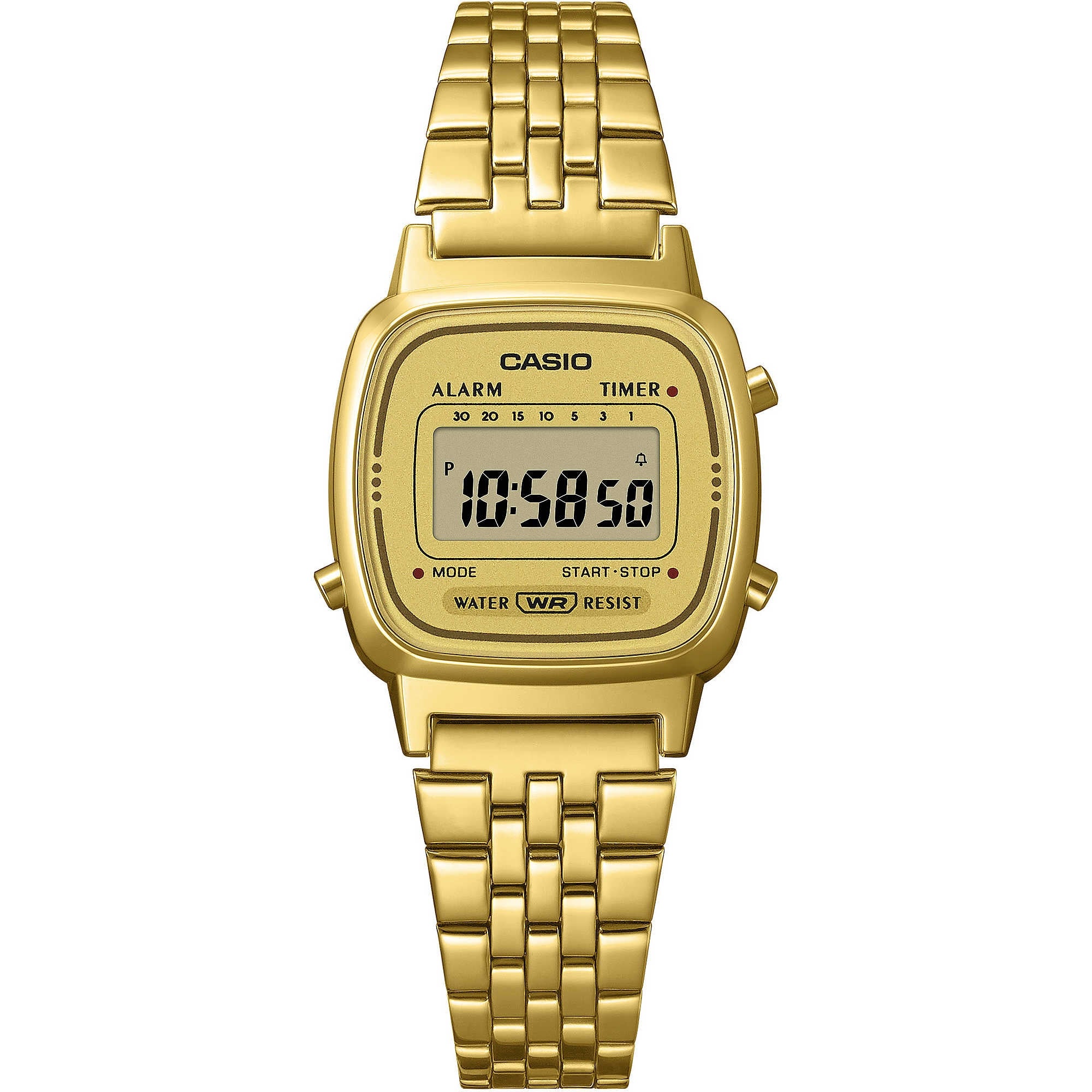 Orologio Donna Acciaio Dorato Casio Vintage Quarzo LA670WETG-9AEF Cronografo