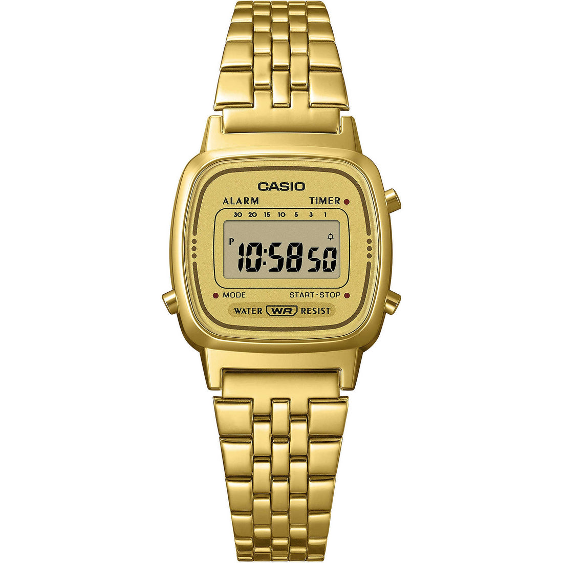 Orologio Donna Acciaio Dorato Casio Vintage Quarzo LA670WETG-9AEF Cronografo