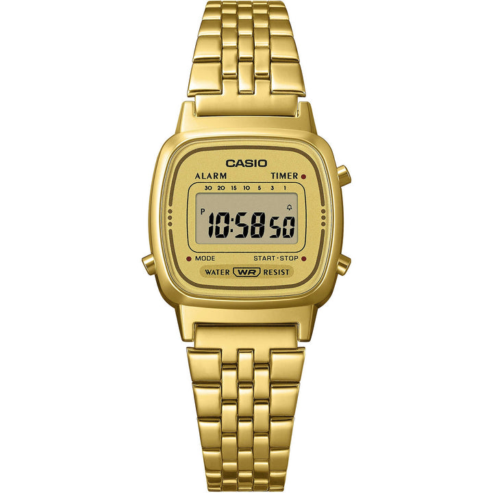 Orologio Donna Acciaio Dorato Casio Vintage Quarzo LA670WETG-9AEF Cronografo