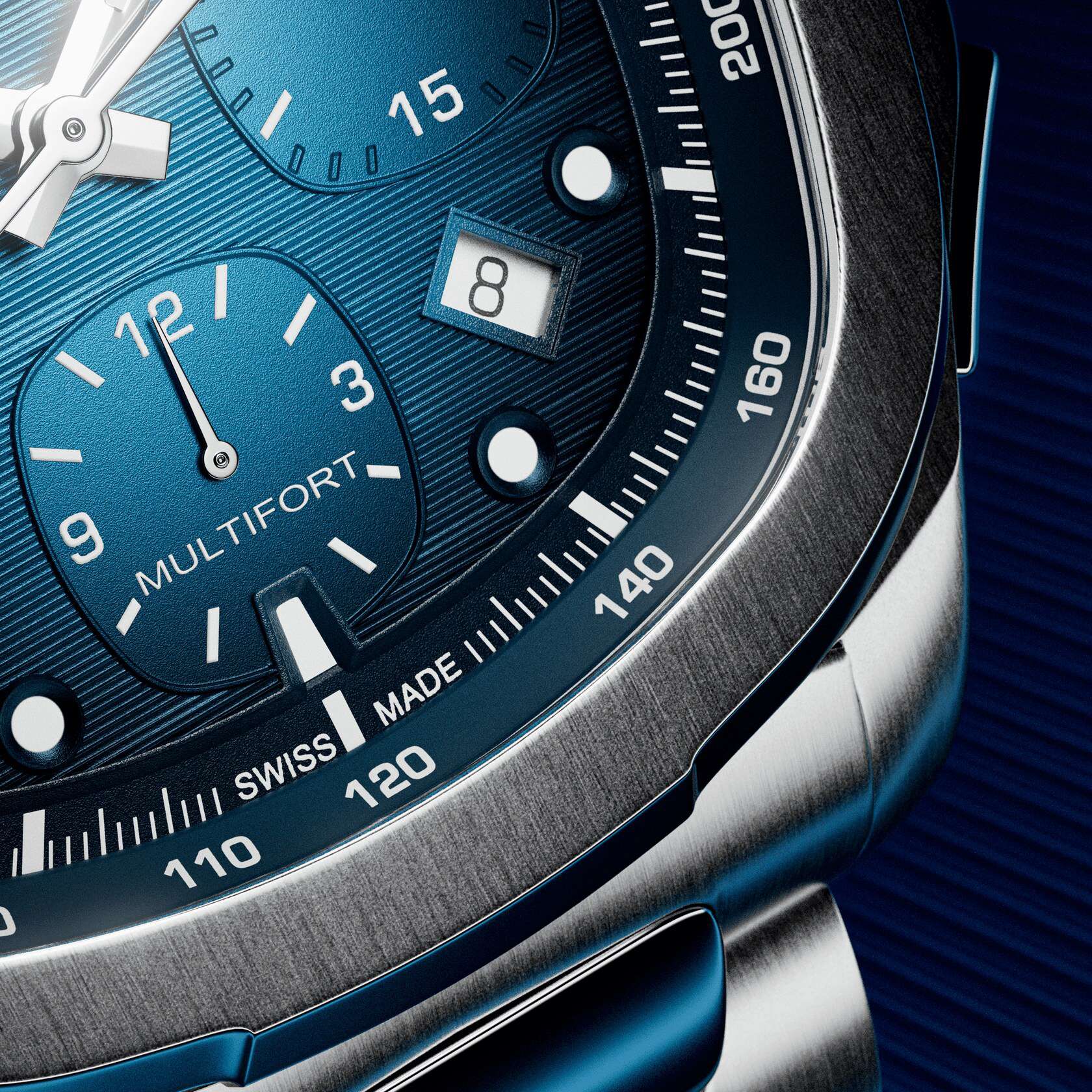 Orologio Uomo Mido Automatico Multifort TV Cronografo Blu M0495271104100