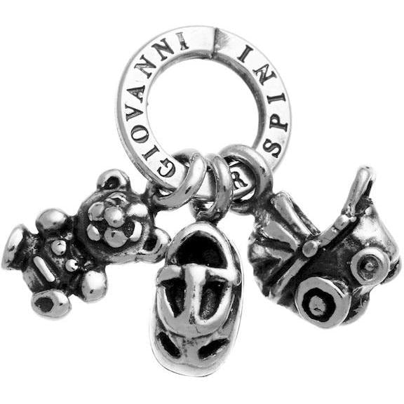 Charm Donna Giovanni Raspini Argento 925 Baby Tris Realizzato A Mano 10710