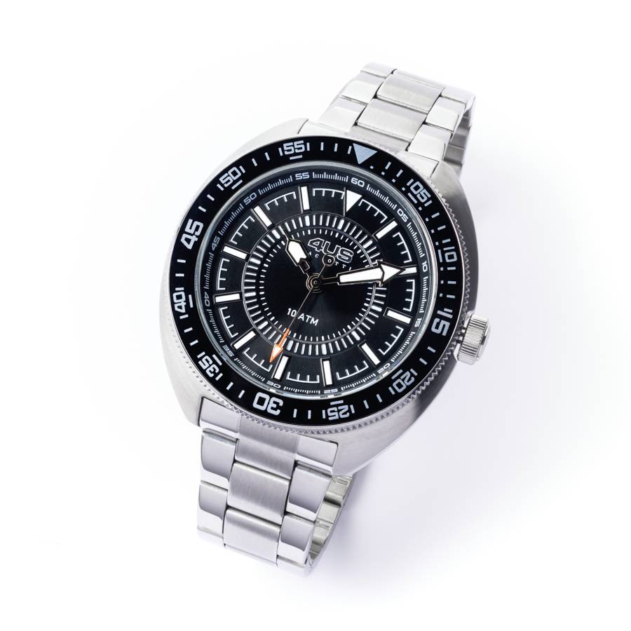 Orologio Uomo 4US Cesare Paciotti Nero Quarzo Solo Tempo Acciaio T4ST424