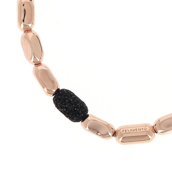 Bracciale Donna Pesavento Argento 925 Rose' Polvere di diamanti Nero