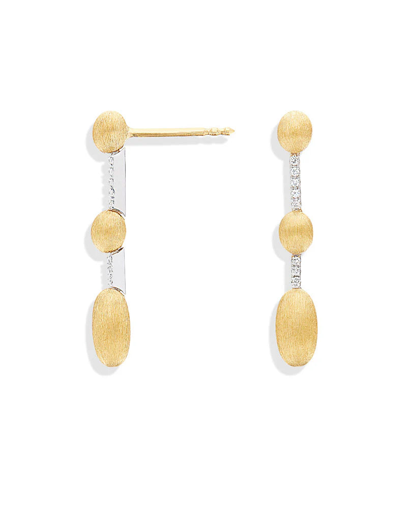Orecchini Donna Nanis Oro Giallo 18 KT Diamanti con boules pendenti OS1-589