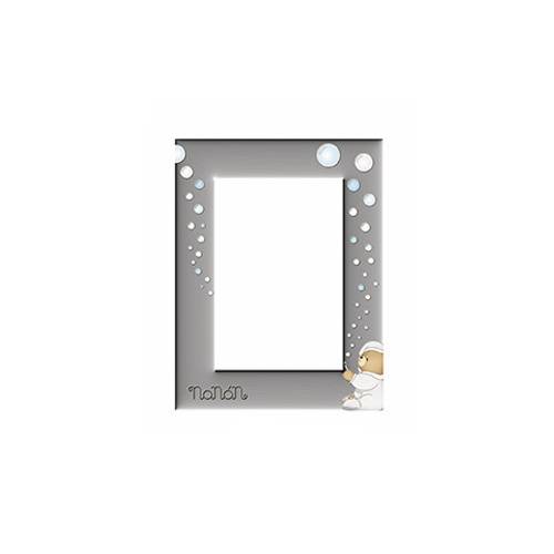 Cornice Argento Bambino Nanan celeste cm 10X15 NCO0045