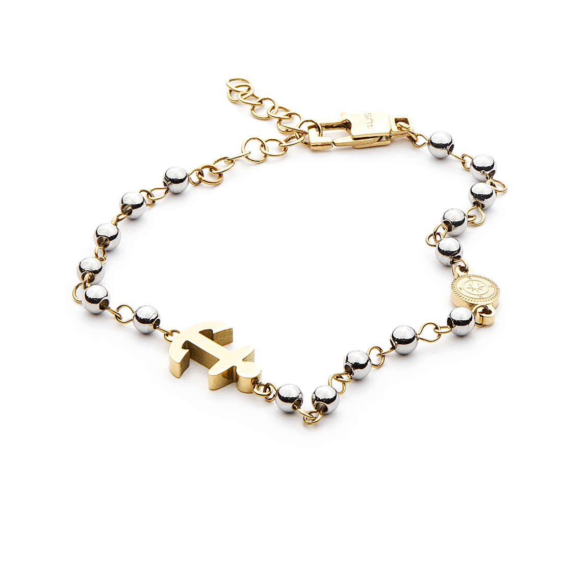 Bracciale Uomo 4US Cesare Paciotti Acciaio Dorato Simbolo Ancora 4UBR4458