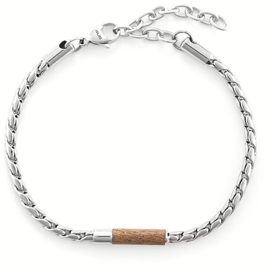 Bracciale Uomo 4US Cesare Paciotti  acciaio e Legno 4UBR6376