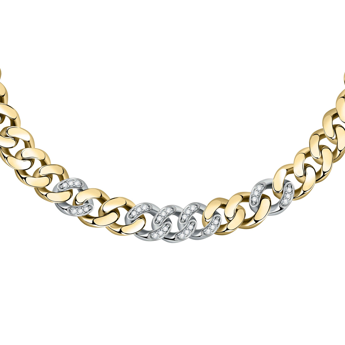 Collana Donna Chiara Ferragni Catena Groumette Zirconi Bianchi