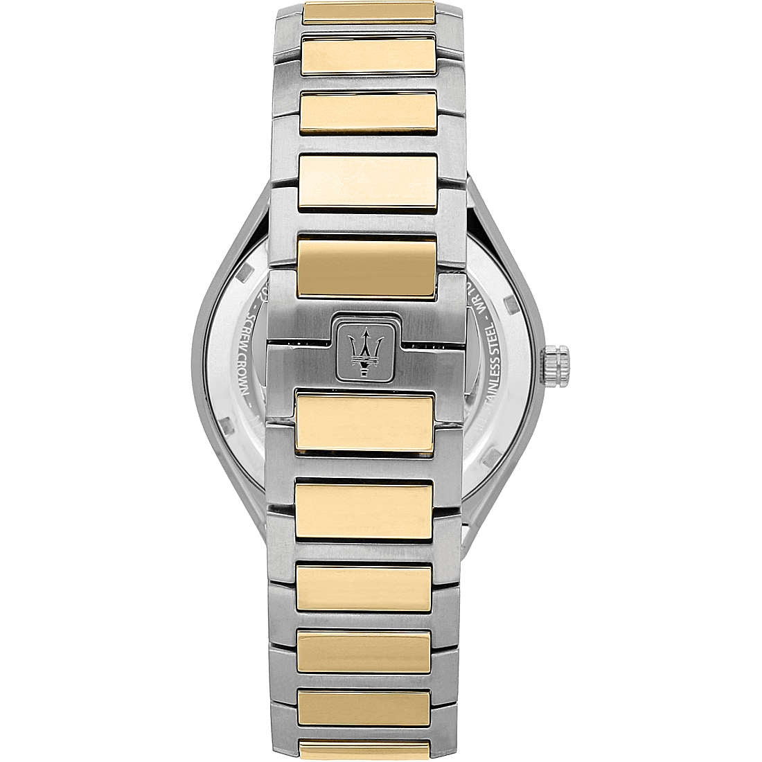 Orologio Uomo e bracciale Acciaio Maserati STILE Data dorato R8853142008