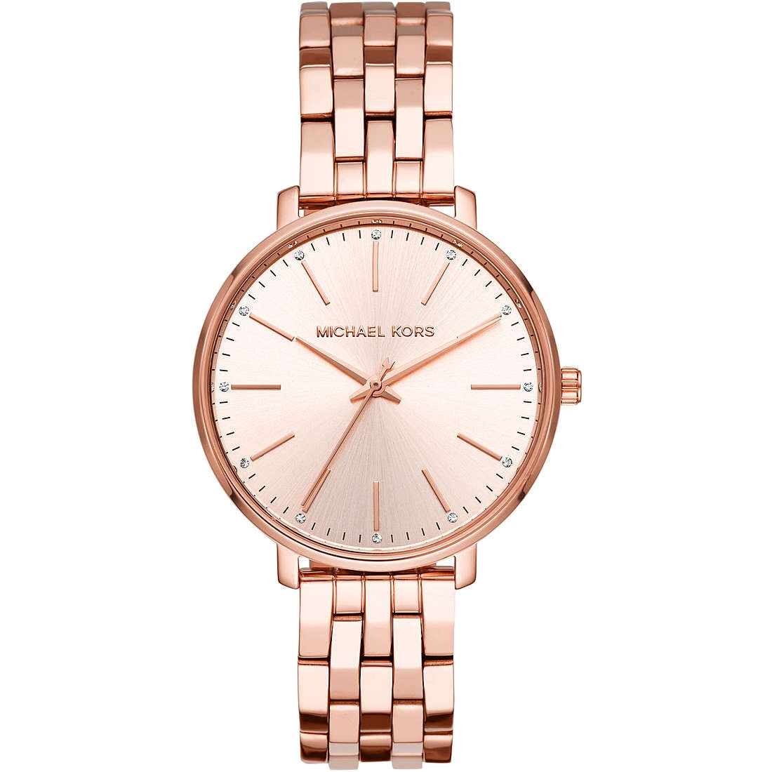 Orologio Donna Michael Kors Pyper Acciaio Rosè Zirconi Quarzo Solo Tempo MK3897