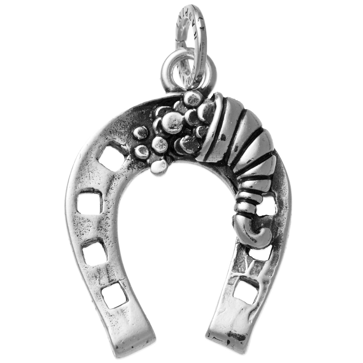 Charm Unisex Giovanni Raspini Argento 925 Ferro Di Cavallo Realizzato A Mano 11074