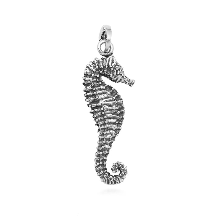 Charm Unisex Giovanni Raspini Argento 925 Cavalluccio Marino Fatto A Mano 06448