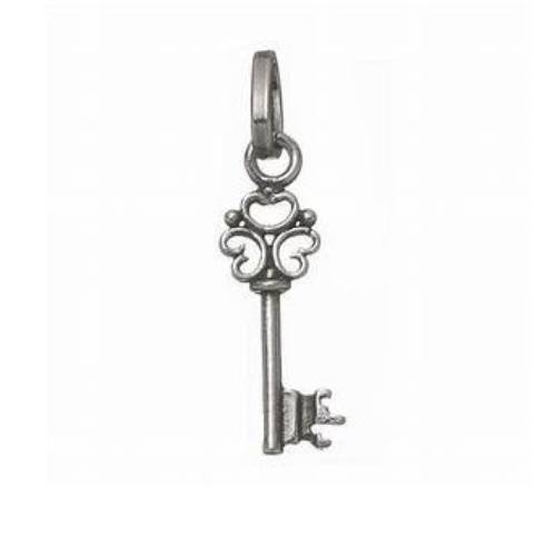 Charm Unisex Giovanni Raspini Argento 925 Ciondolo Chiave Tre Cuori 07297