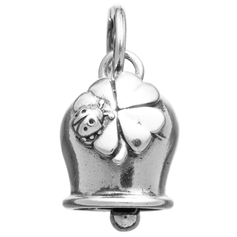 Charm Donna Giovanni Raspini Argento 925 Campanella Quadrifoglio Fatto A Mano 11193