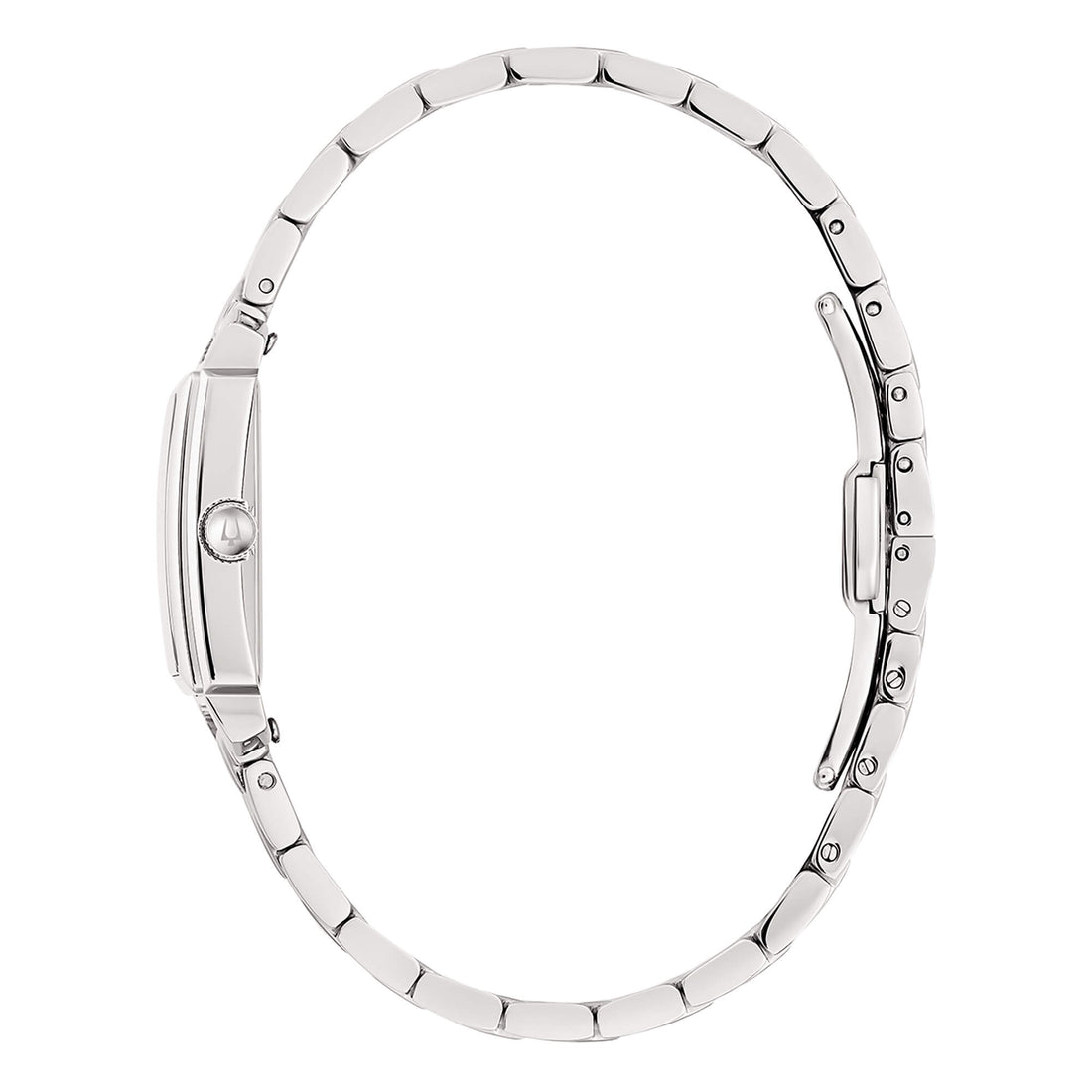 Orologio Donna Bulova Quarzo Sutton Tank Acciaio Madreperla Diamanti 96P244