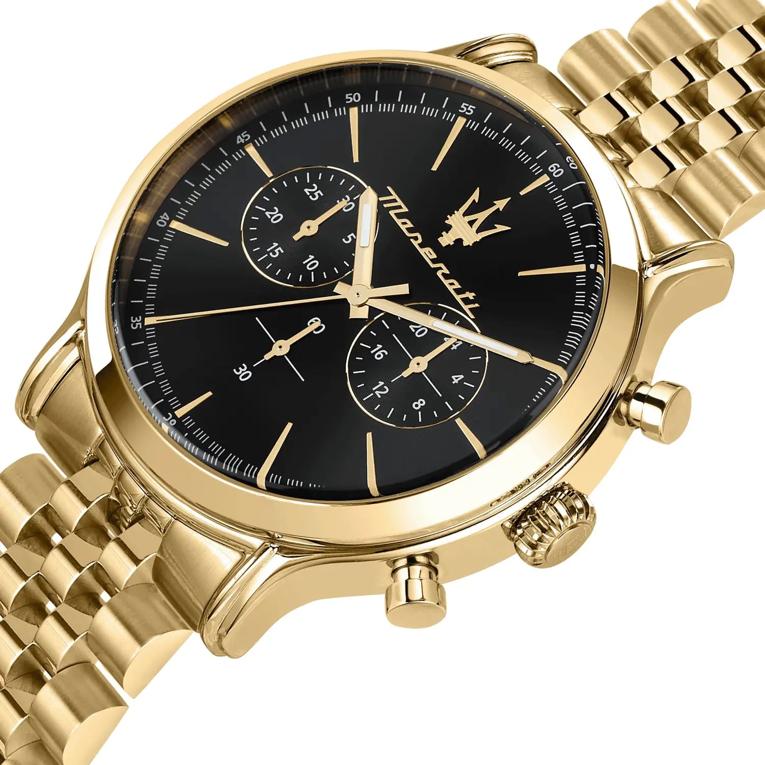 Orologio Uomo Maserati Acciaio Dorato Nero Cronografo Quarzo R8873618023