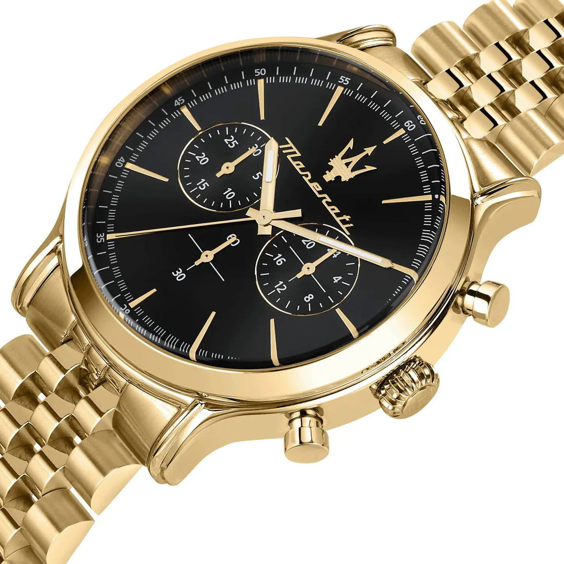 Orologio Uomo Maserati Acciaio Dorato Nero Cronografo Quarzo R8873618023