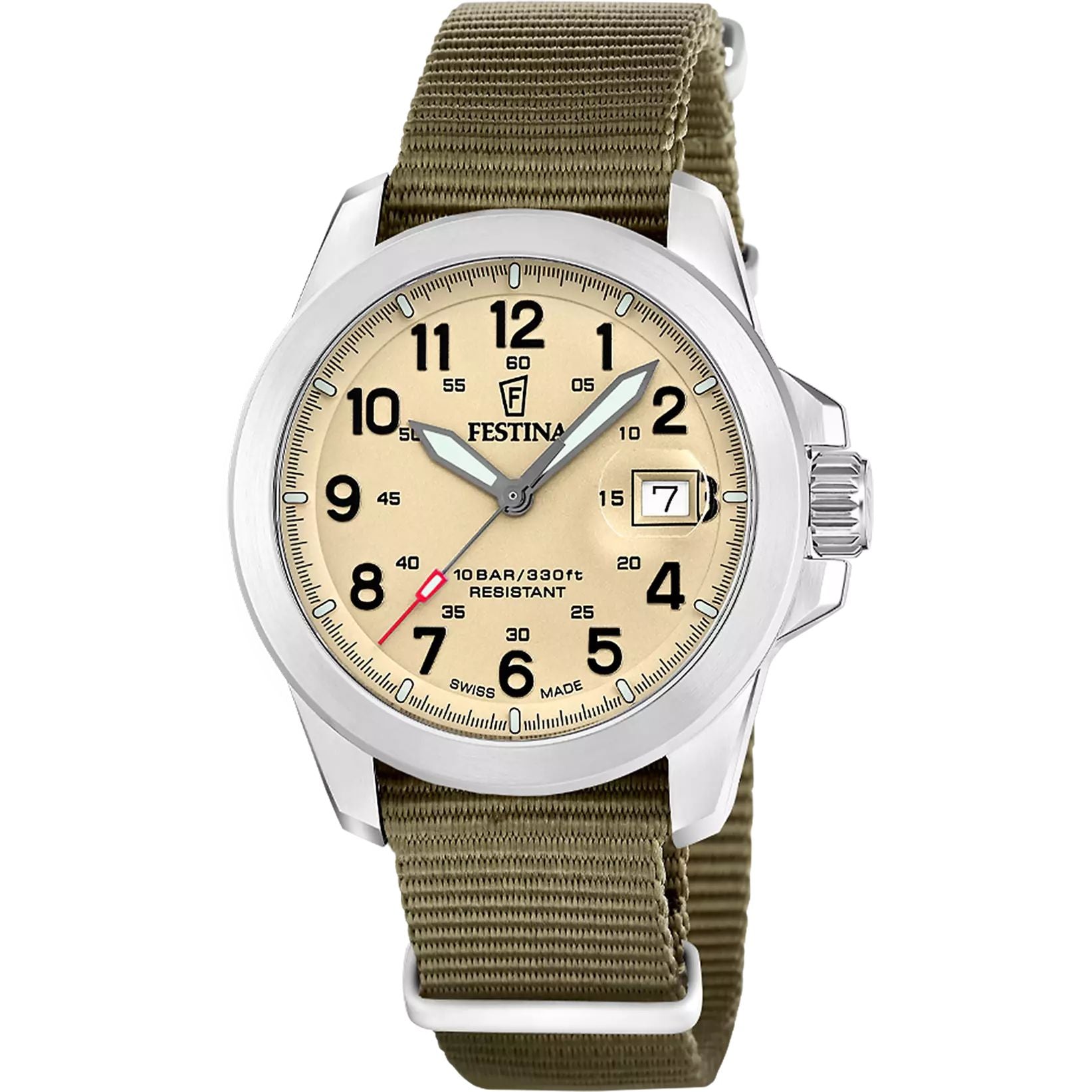 Orologio Uomo Acciaio Festina Militare Swiss Made Special Box F20081/1