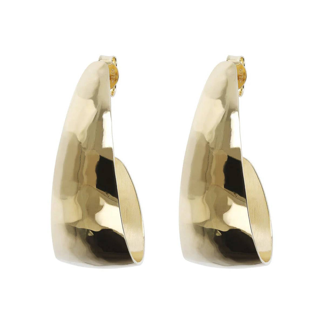 Orecchini Donna Etrusca Gioielli Pendenti Goccia Martellata WSET00353.YG