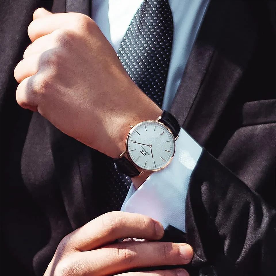 Orologio Uomo Daniel Wellington Acciaio Dorato Quarzo Solo Tempo 40 mm DW00100007